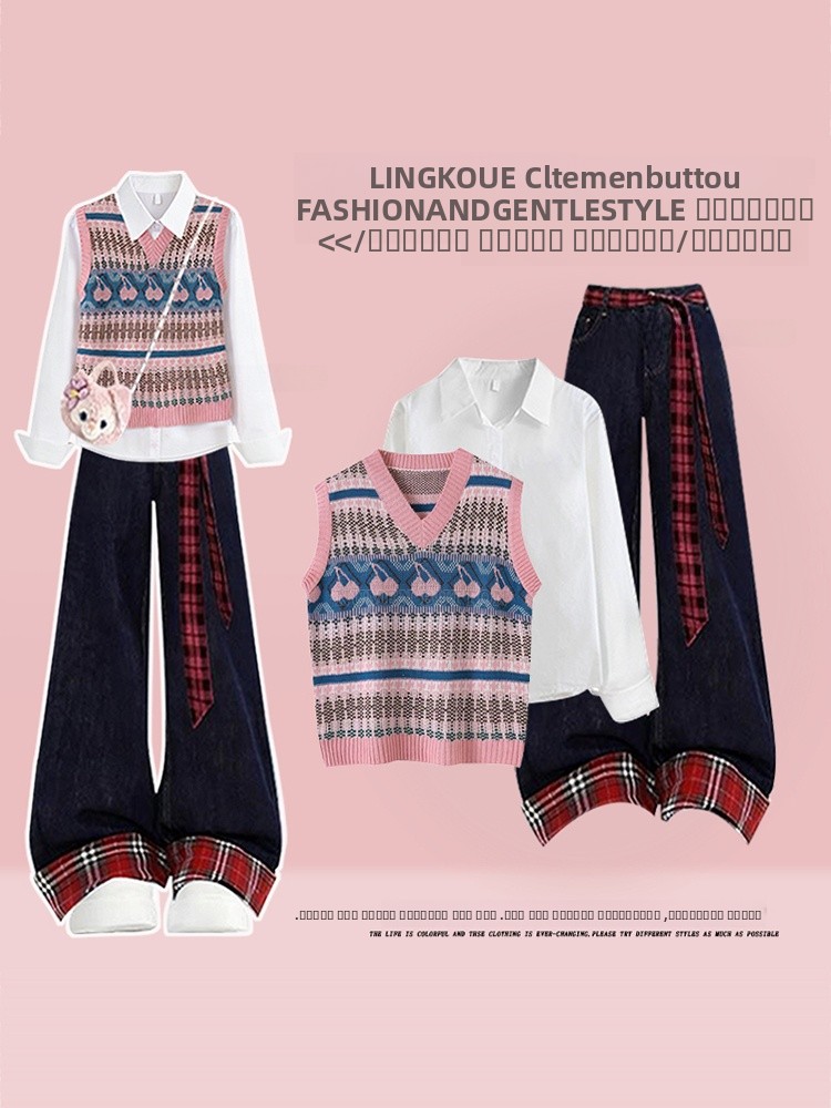 Vintage Fashion Pieces - Elegant plus Size Spring Knitted Vest
