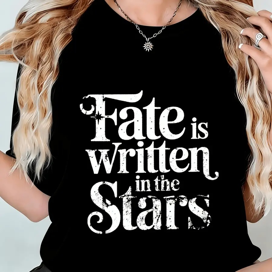Vintage Fashion Quotes - 【New Arrival】Women Fate Is Written In