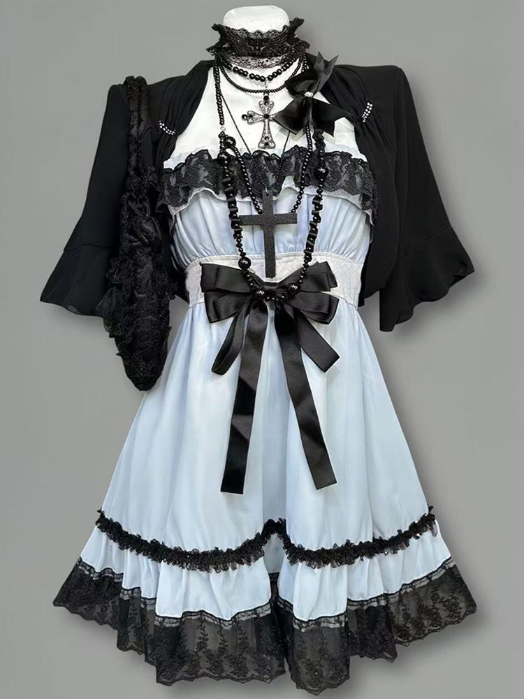 Vintage Fashion Pieces - Vintage Black Short Sleeve Design Sensation