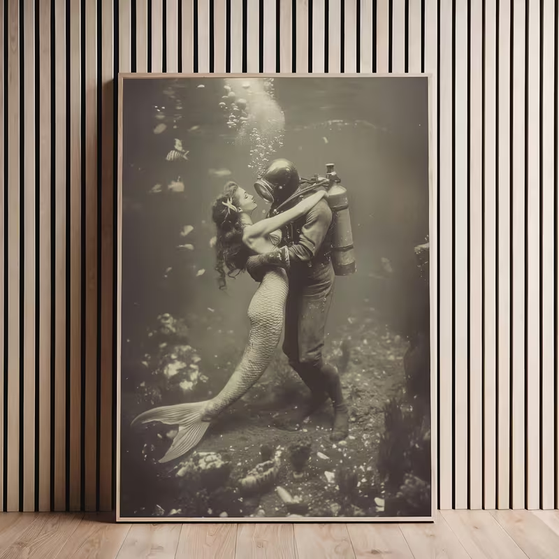 2D Flat, 2D Flat, Frameless Vi - Vintage Fashion Prints For Wall 리뷰 및 가격
