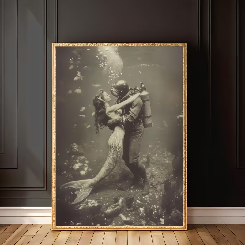 2D Flat, 2D Flat, Frameless Vi - Vintage Fashion Prints For Wall 리뷰 및 가격