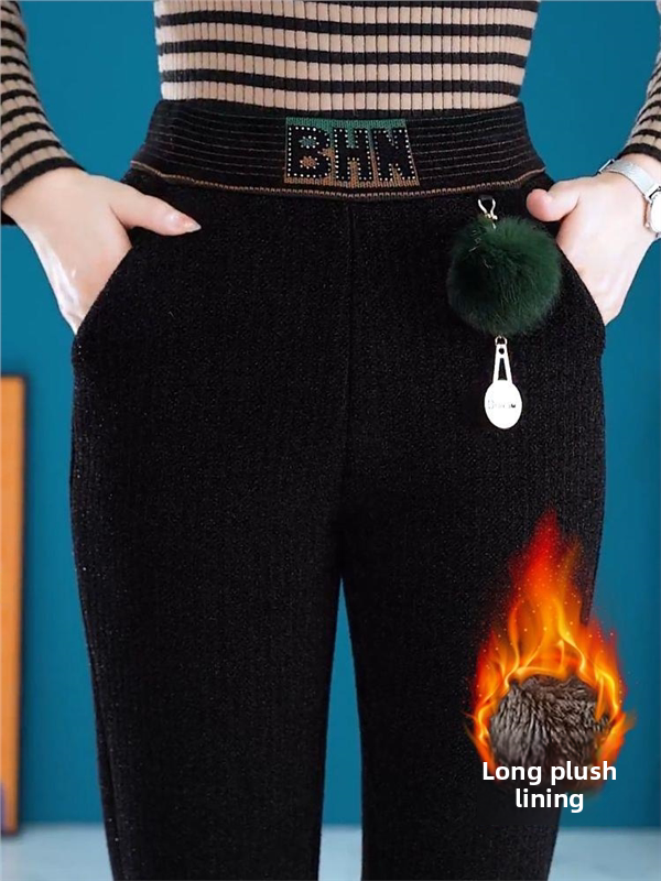 Shiny Sequin Fleece Lined Chin - Mom Jean High Rise 리뷰 및 가격