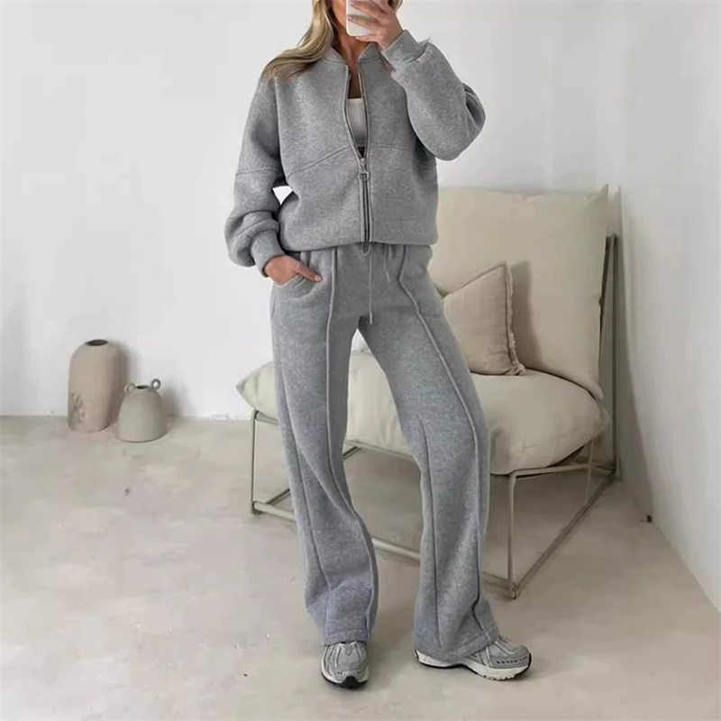 2025 Sweatshirt Two-piece Suit - Wide Leg Trouser 70S 리뷰 및 가격
