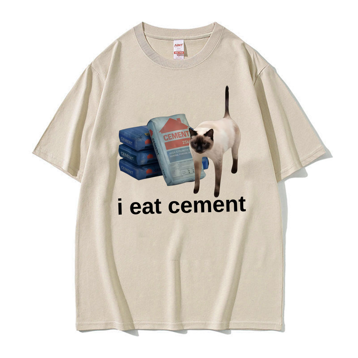Funny I Eat Cement Cat Meme We - Vintage Fashion Gen Z 리뷰 및 가격
