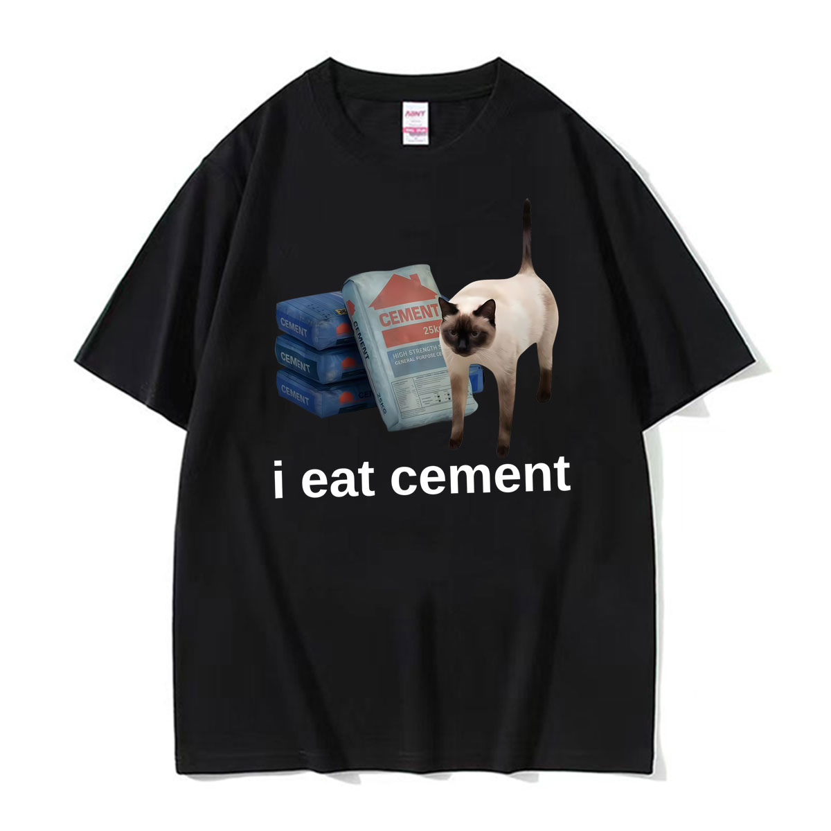 Funny I Eat Cement Cat Meme We - Vintage Fashion Gen Z 리뷰 및 가격
