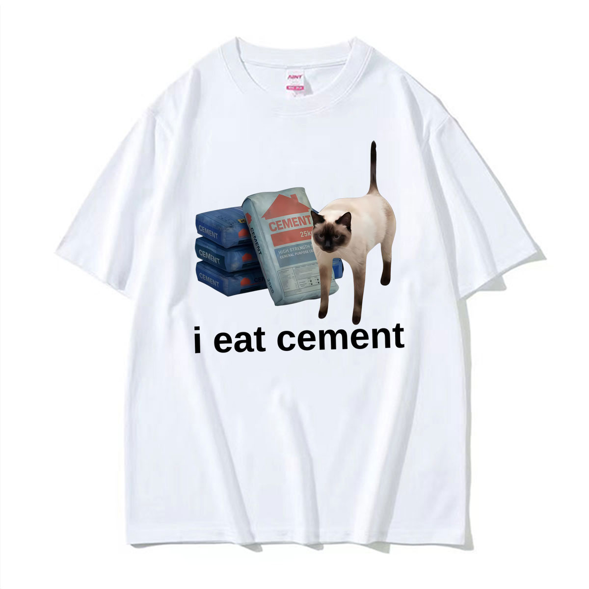 Funny I Eat Cement Cat Meme We - Vintage Fashion Gen Z 리뷰 및 가격