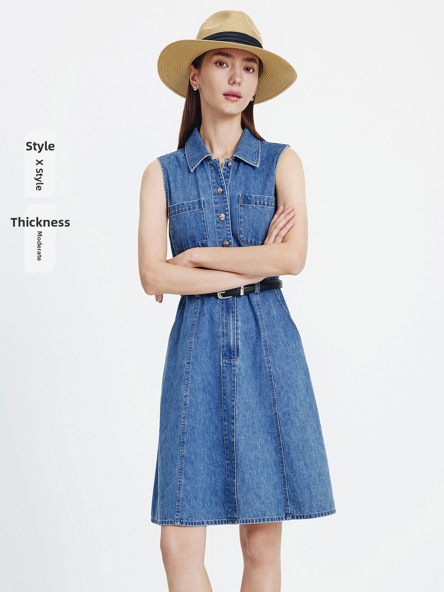 Navigare Summer 2026 Women's V - Denim Skirt Midi Vintage 리뷰 및 가격