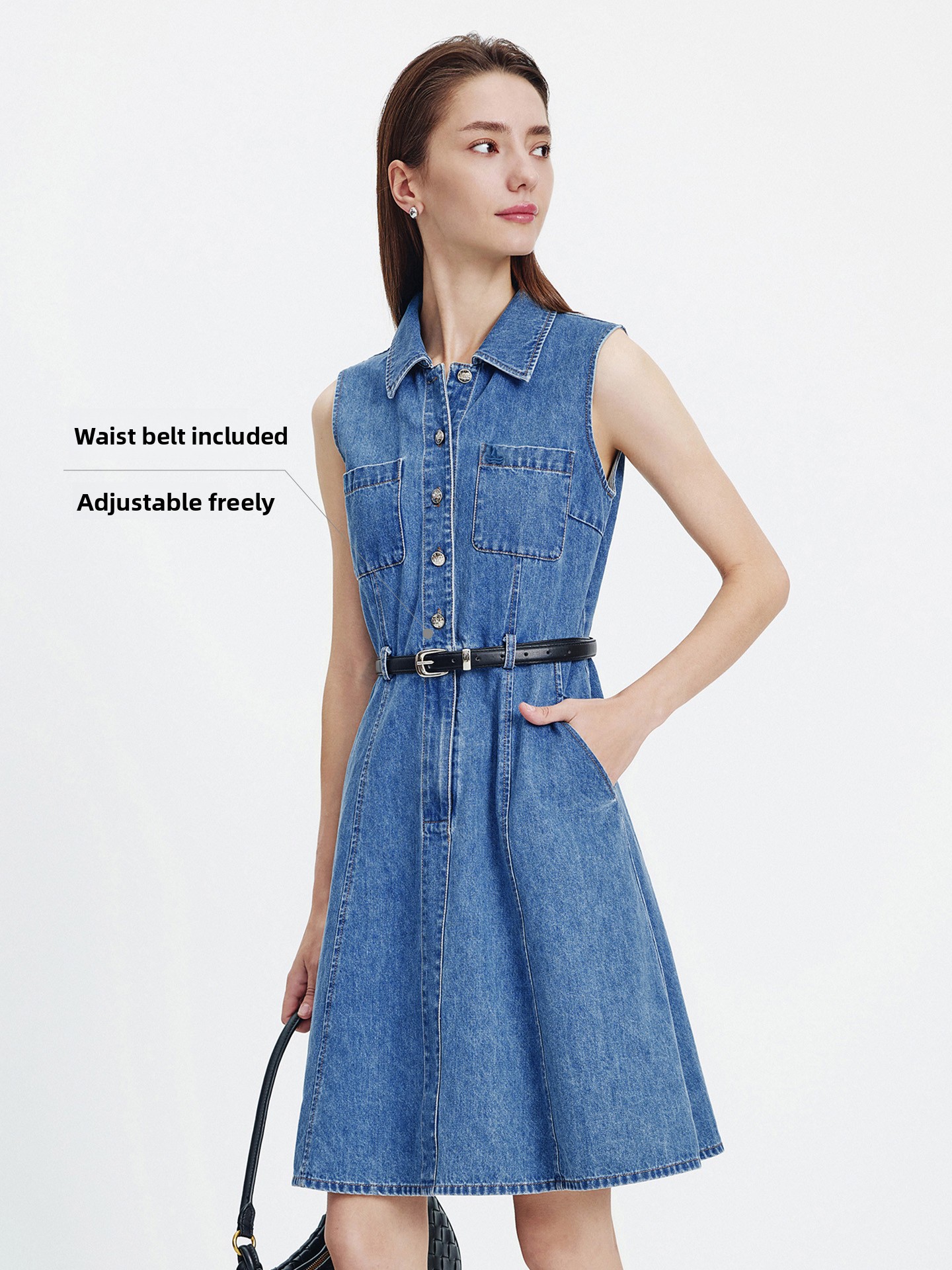 Navigare Summer 2026 Women's V - Denim Skirt Midi Vintage 리뷰 및 가격