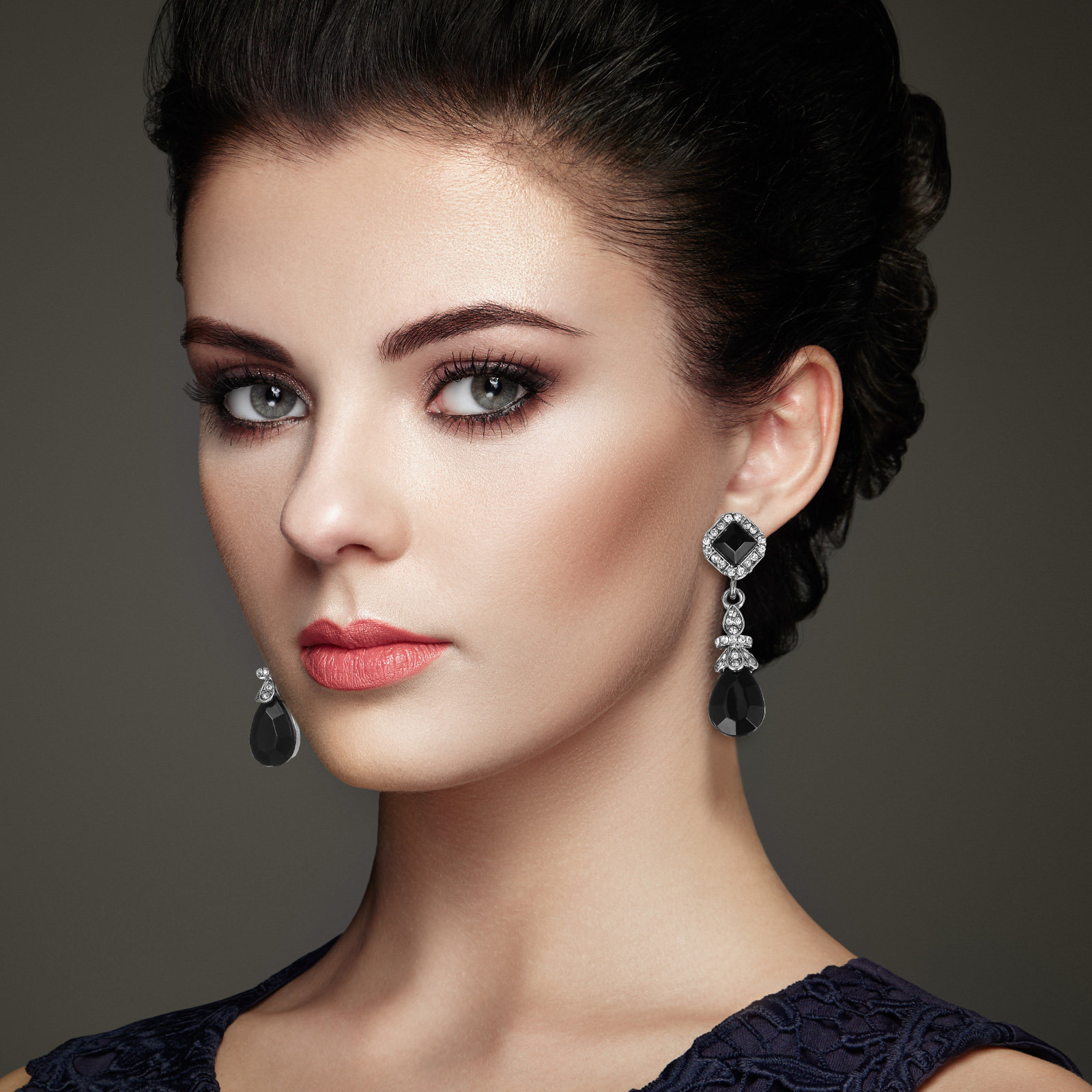 Pendant Black Ear Clips Vintag - Vintage Fashion Ideas 리뷰 및 가격