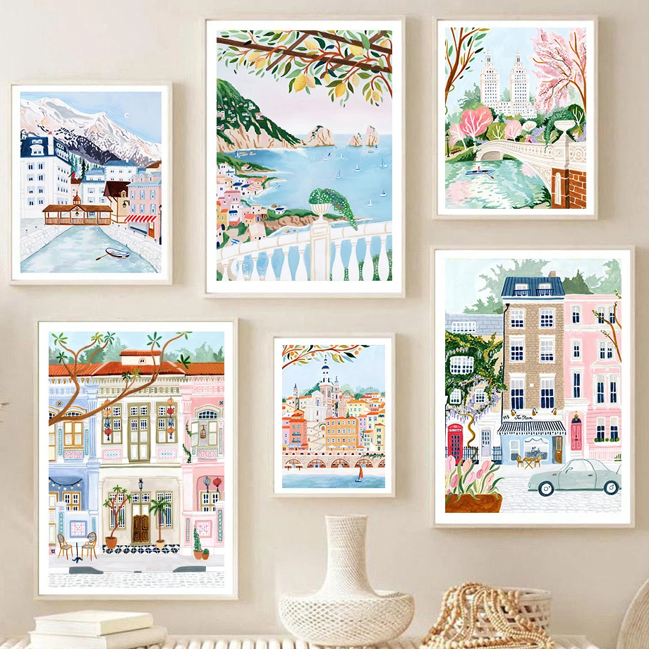Minimalist Canvas Nordic Poste - Vintage Fashion Prints For Wall 리뷰 및 가격