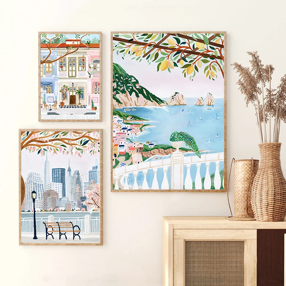 Minimalist Canvas Nordic Poste - Vintage Fashion Prints For Wall 리뷰 및 가격