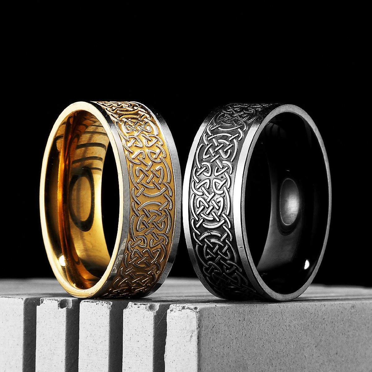Viking Celtic Knot Men Rings S - Vintage Fashion Newtown 리뷰 및 가격