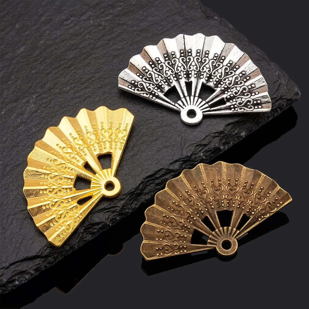 10pcs Vintage Charms Fan 21x33 - Vintage Fashion Earrings 리뷰 및 가격