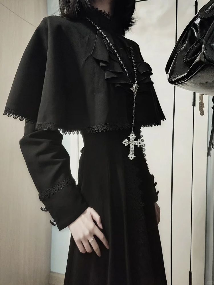 Japanese Gothic  Black Elegant - Vintage Fashion Stores 리뷰 및 가격