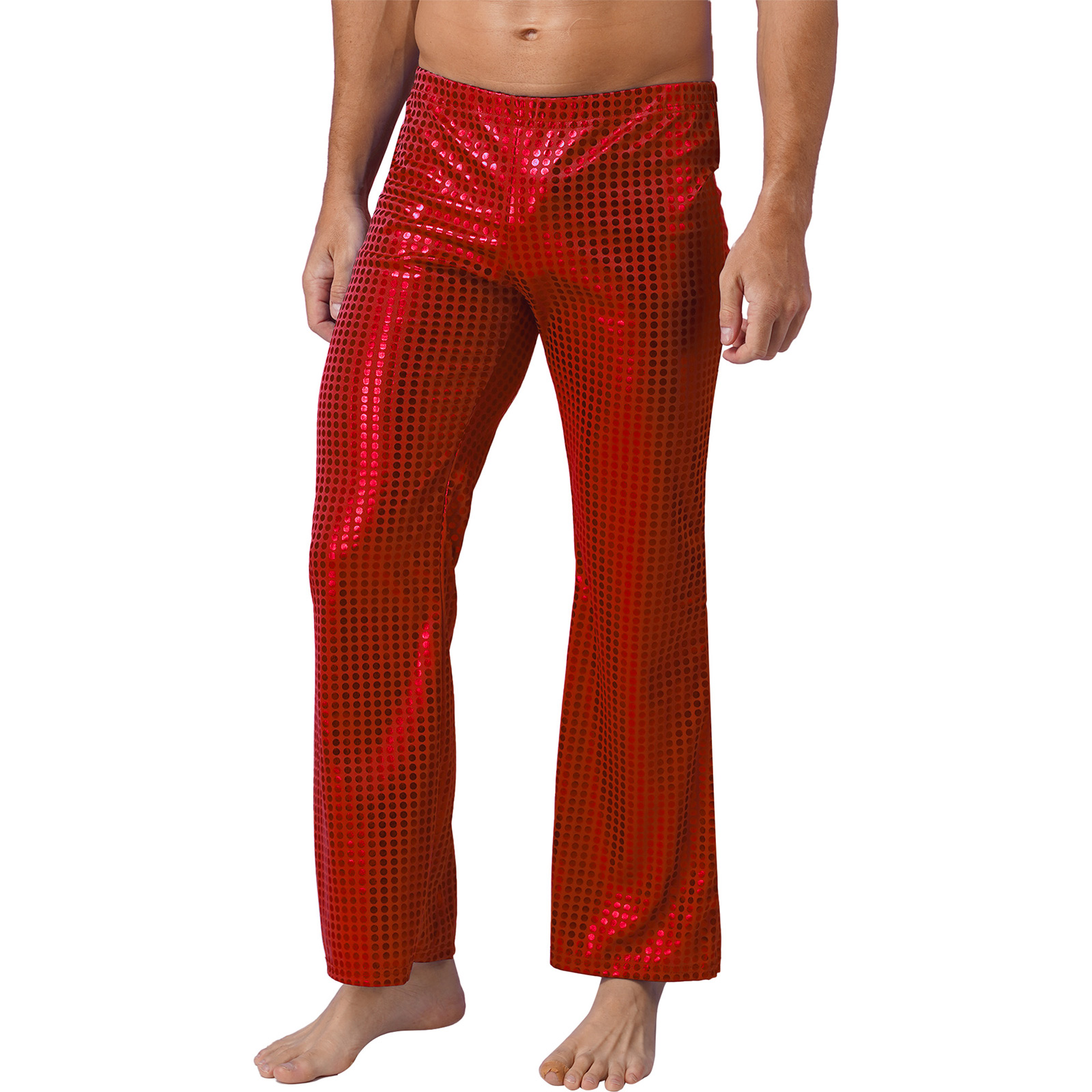 Mens 70s Shiny Sequins Hip Hop - Wide Leg Trouser 70S 리뷰 및 가격