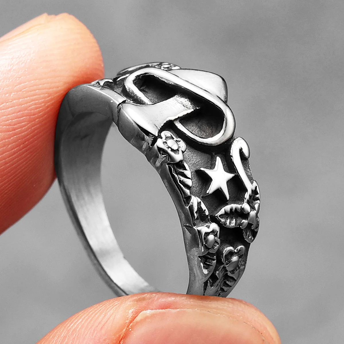 Mushroom Star Men Rings Stainl - Vintage Fashion Newtown 리뷰 및 가격