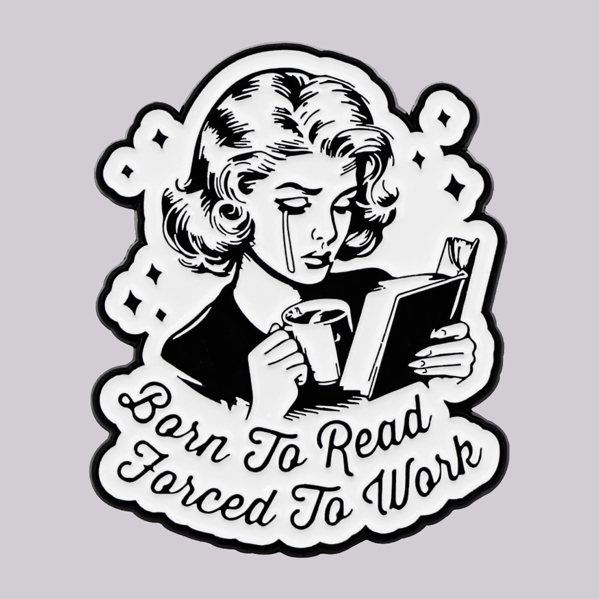 Bookworm Quotes Enamel Pin Rea - Vintage Fashion Quotes 리뷰 및 가격