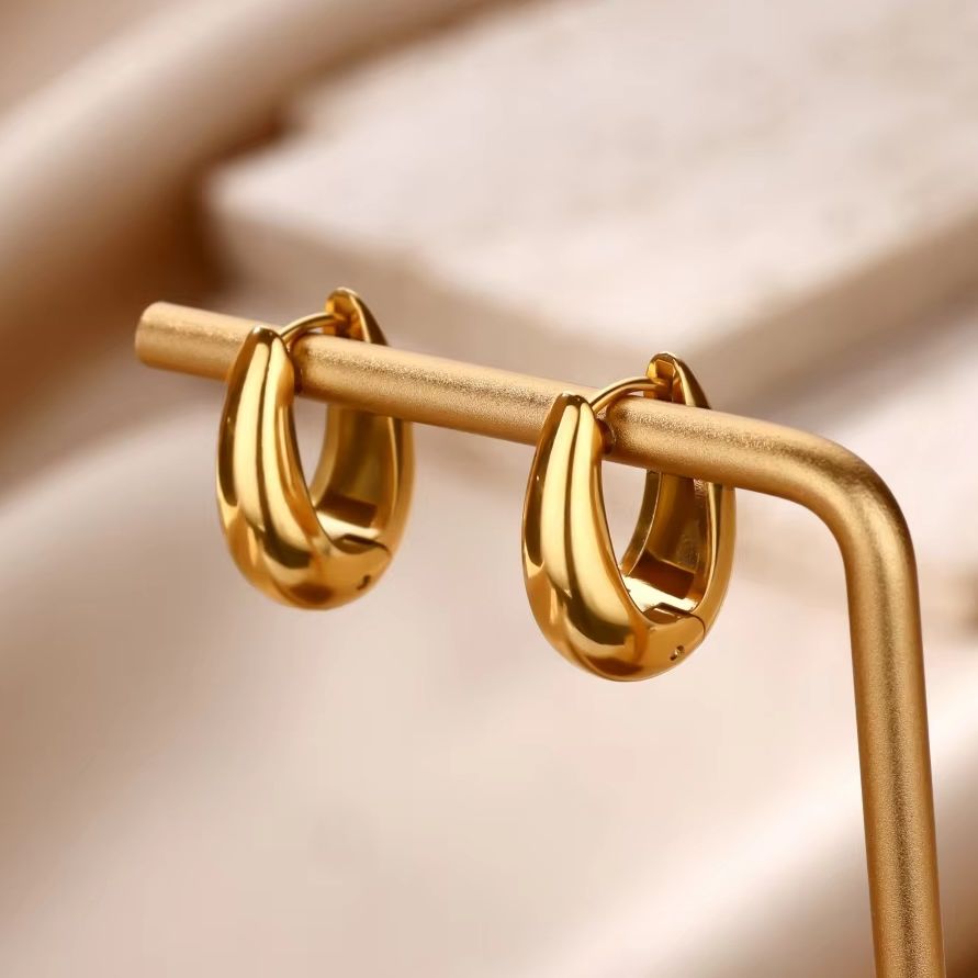 Vintage Small Oval Hoop Earrin - Vintage Fashion Ideas 리뷰 및 가격