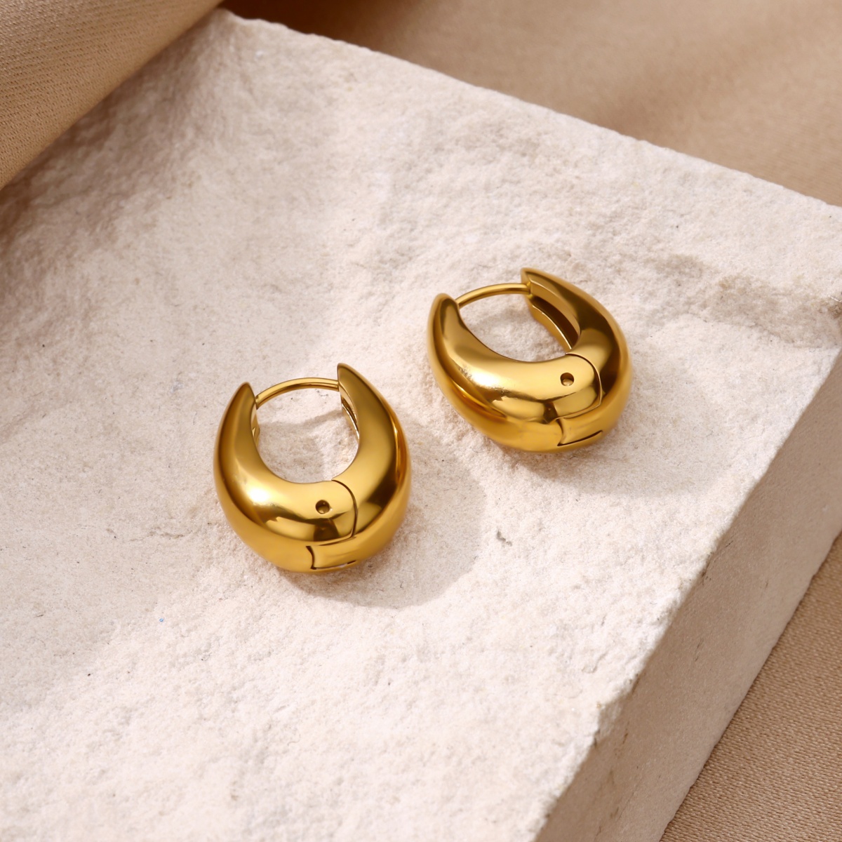 Vintage Small Oval Hoop Earrin - Vintage Fashion Ideas 리뷰 및 가격