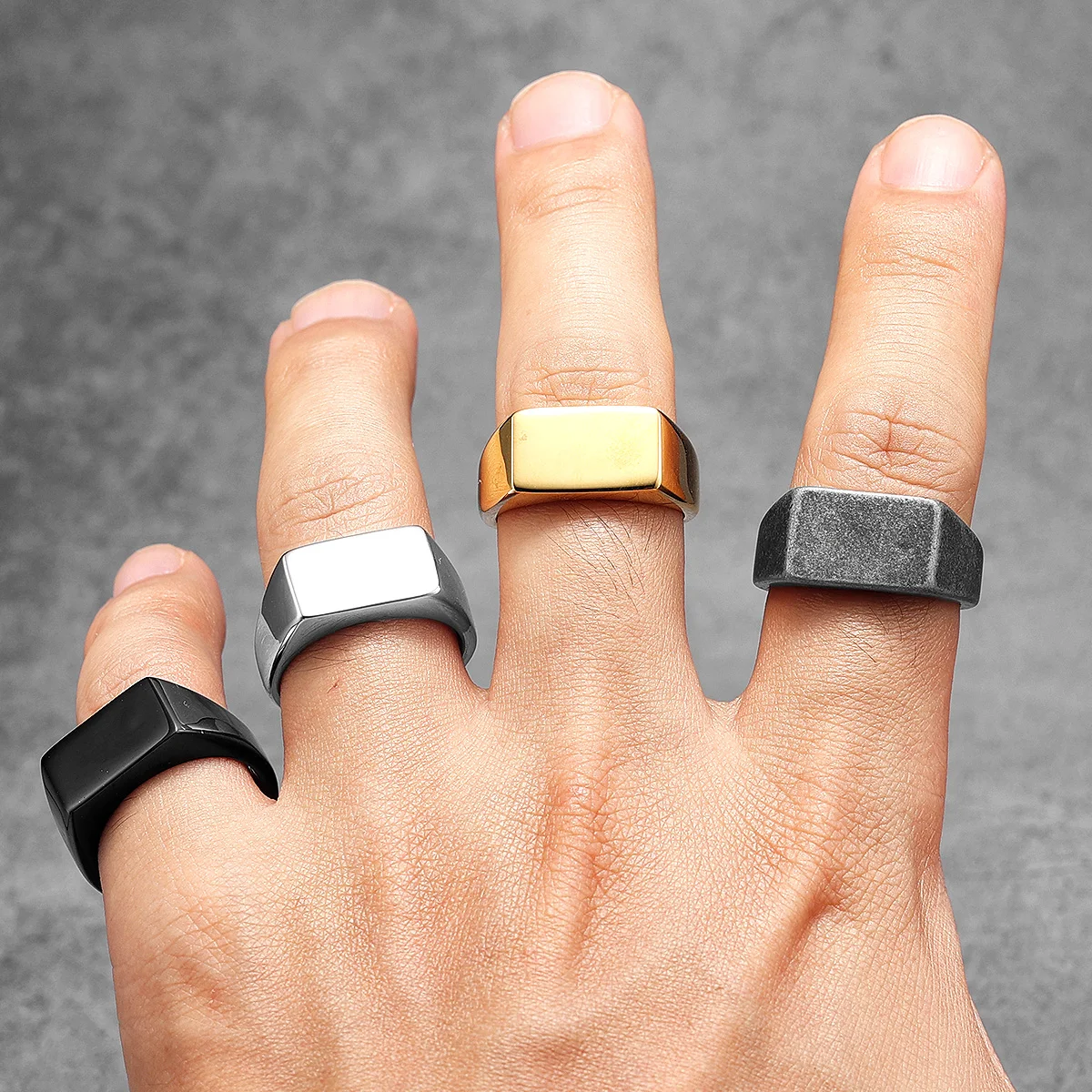 Minimalist Rectangle Engrave M - Vintage Fashion Newtown 리뷰 및 가격