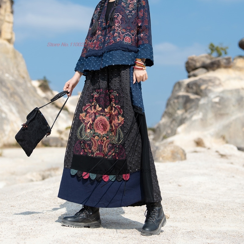 2026 traditional ethnic denim  - Denim Skirt Midi Vintage 리뷰 및 가격