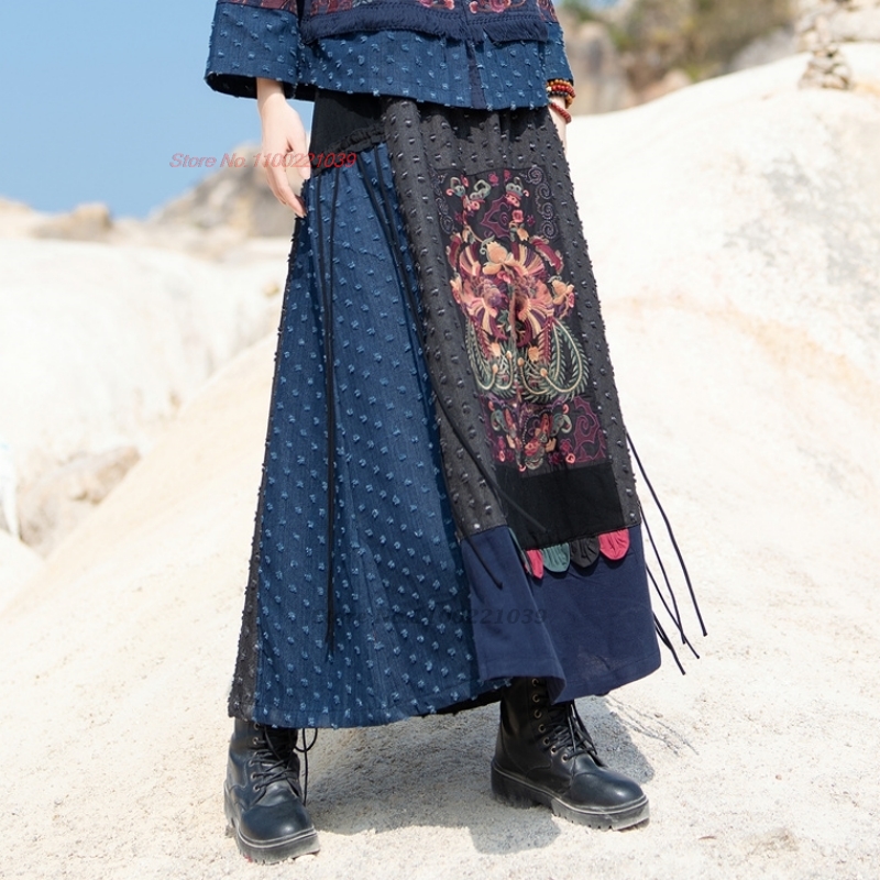 2026 traditional ethnic denim  - Denim Skirt Midi Vintage 리뷰 및 가격