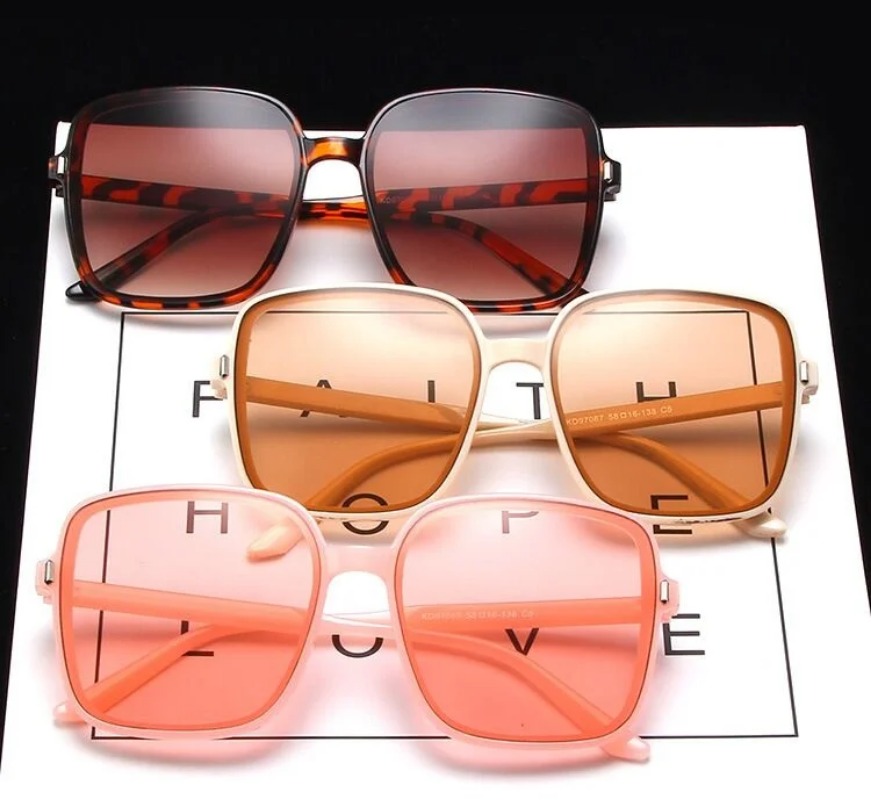 Vintage Oversized Square Sungl - Vintage Fashion Brands 리뷰 및 가격