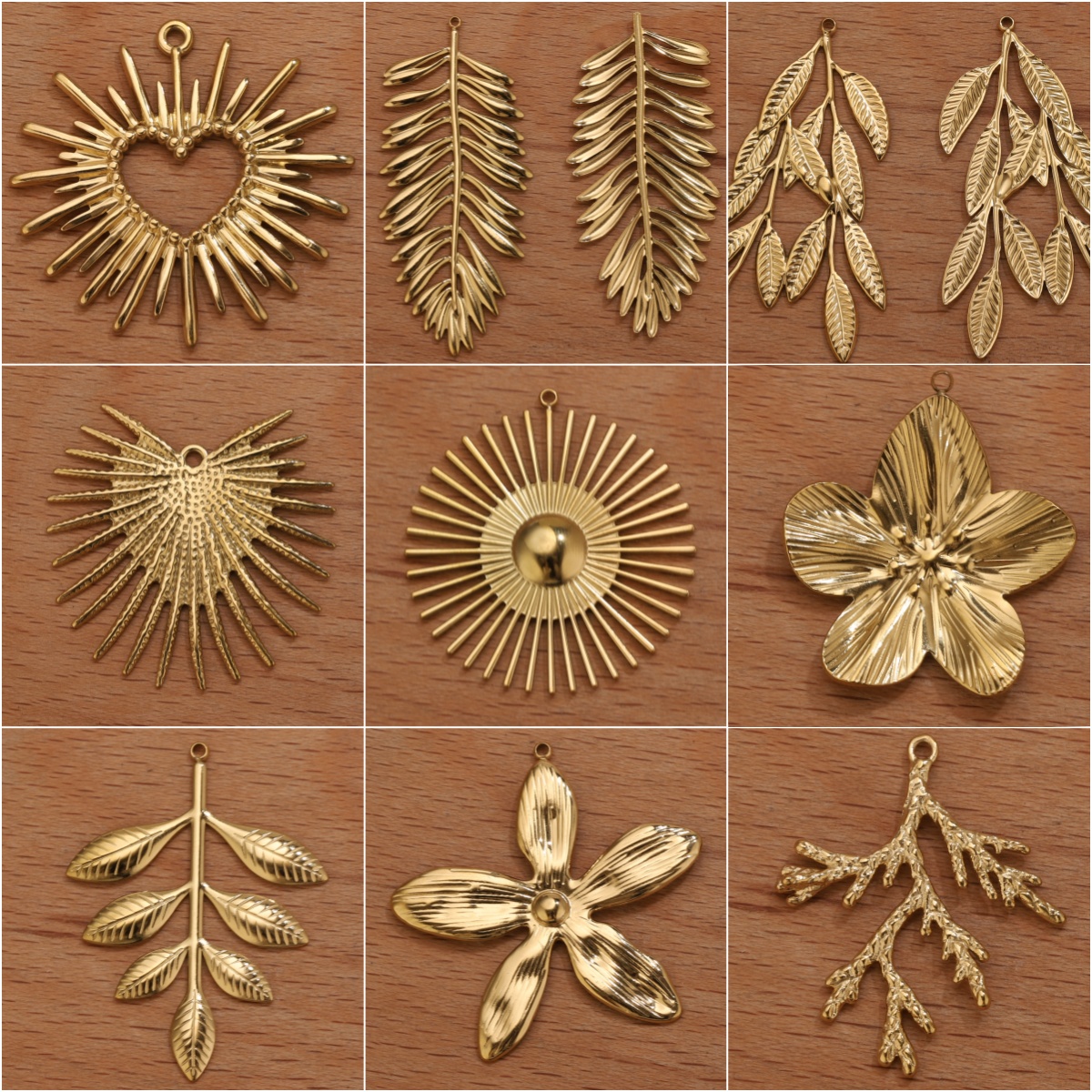 5pcs Stainless Steel Flower Ch - Vintage Fashion Earrings 리뷰 및 가격