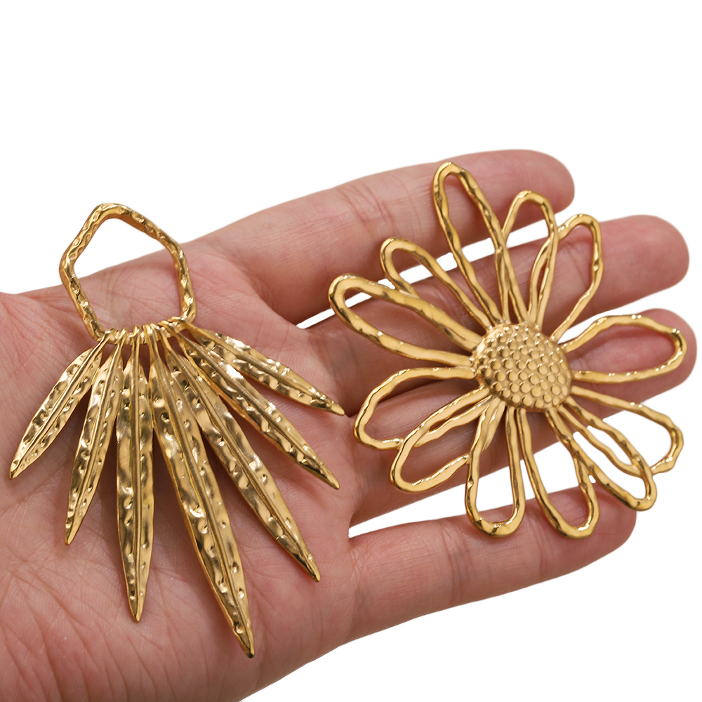 5pcs Stainless Steel Flower Ch - Vintage Fashion Earrings 리뷰 및 가격
