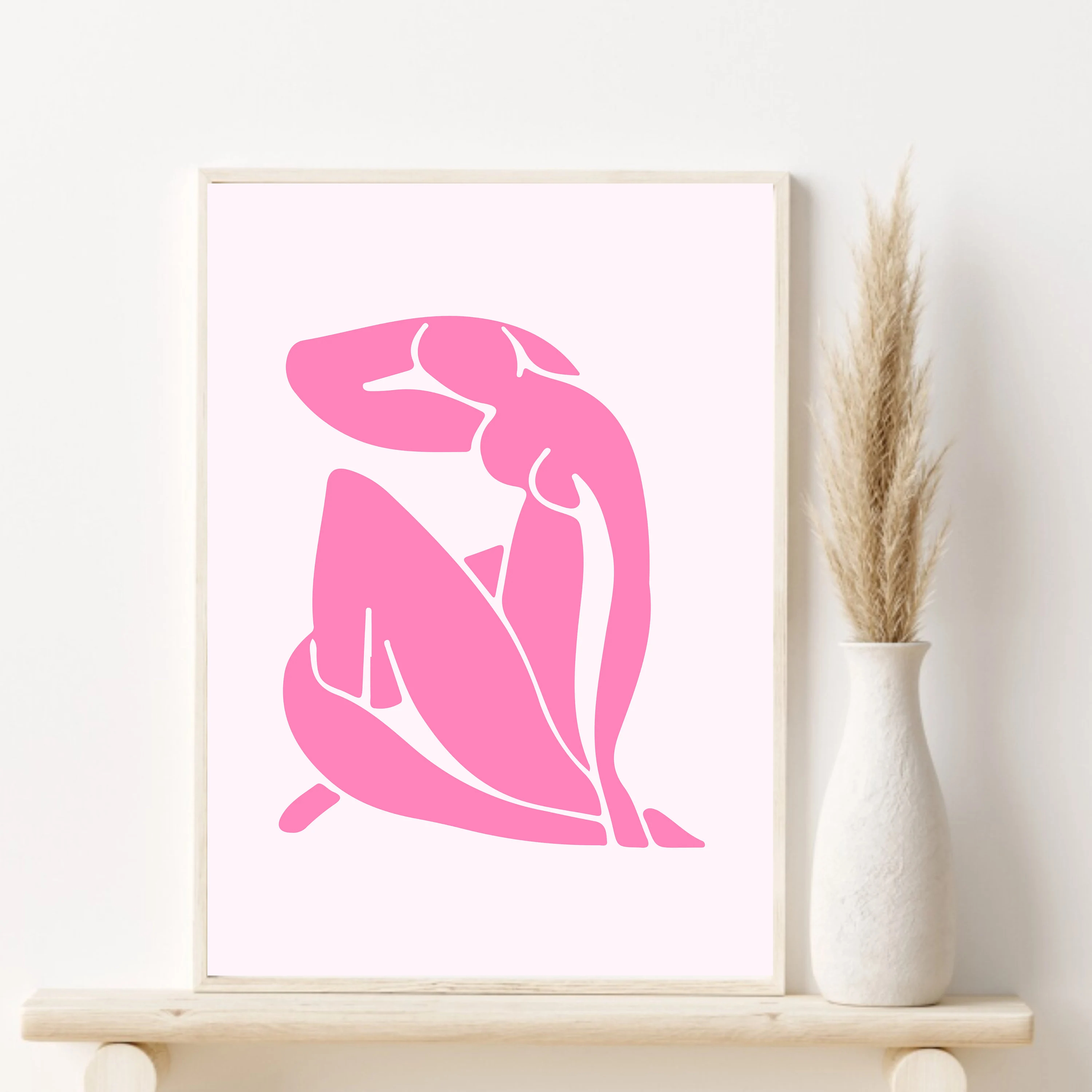 1pc Canvas painting  Pink Mati - Vintage Fashion Prints For Wall 리뷰 및 가격