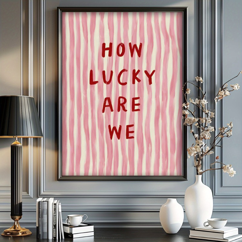 How Lucky We Are Canvas Poster - Vintage Fashion Prints For Wall 리뷰 및 가격