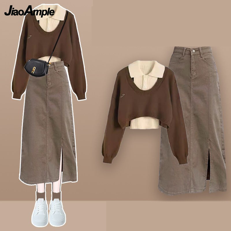 Women Spring Autumn New Vintag - Denim Skirt Midi Vintage 리뷰 및 가격
