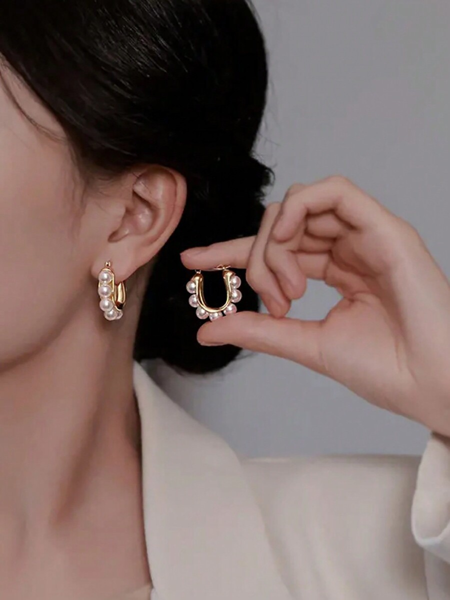 2pcs Vintage French Faux Pearl - Vintage Fashion Wear 리뷰 및 가격