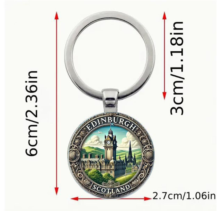 Edinburgh Scottish Keychain, a - Vintage Fashion Edinburgh 리뷰 및 가격