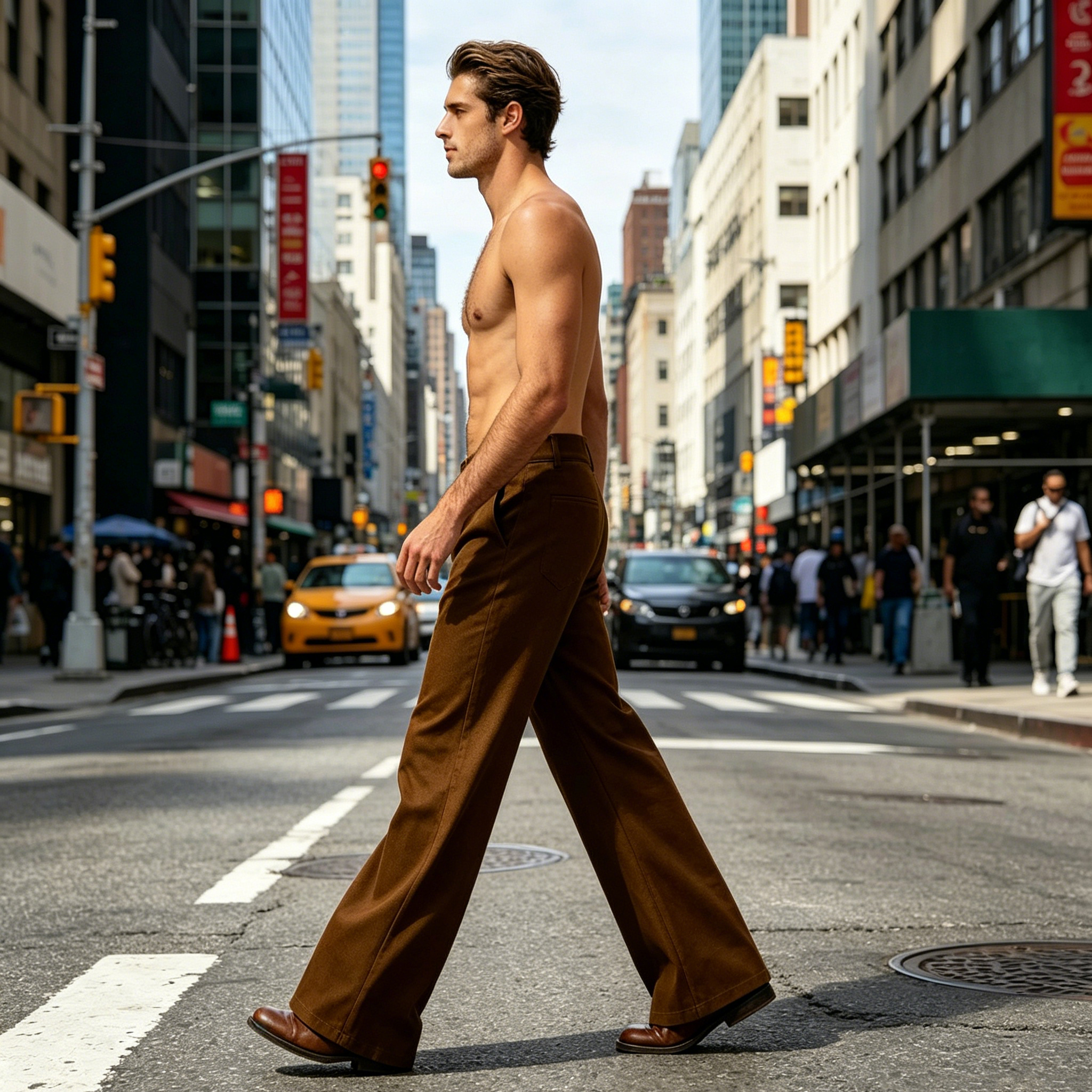 Men's Flare Pants 70s Retro Hi - Wide Leg Trouser 70S 리뷰 및 가격