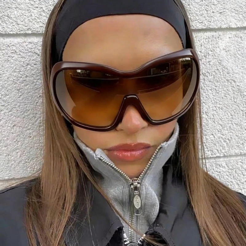 One Piece Oversized Y2K Sungla - Vintage Fashion Pieces 리뷰 및 가격
