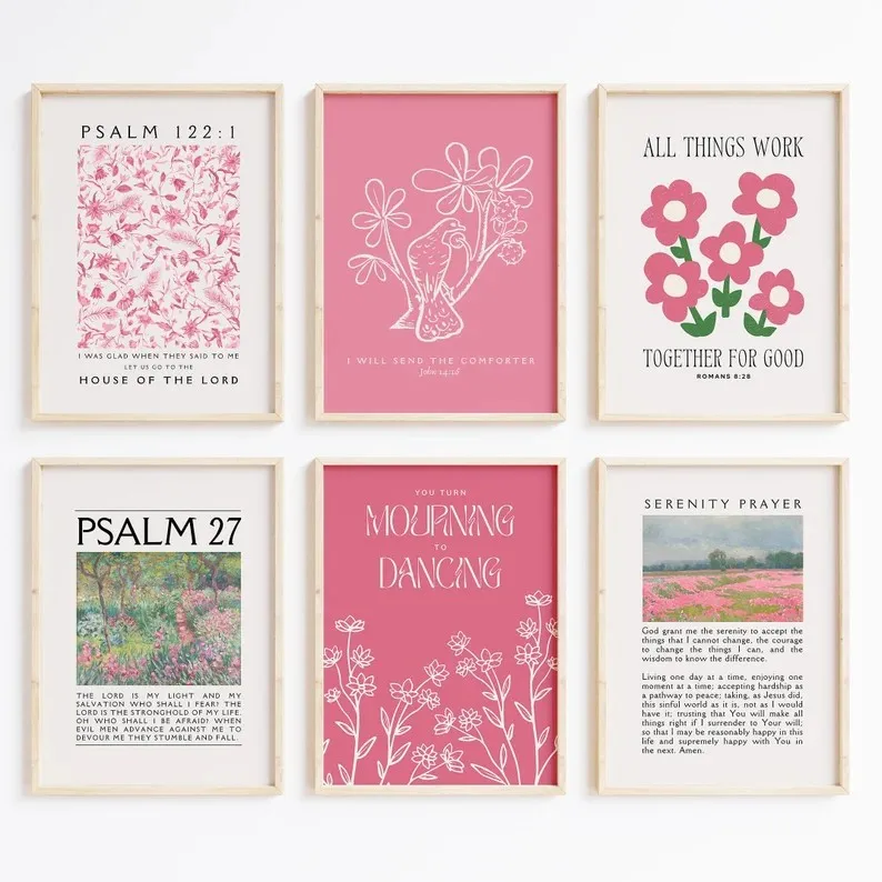 Minimalist Canvas Posters Pink - Vintage Fashion Prints For Wall 리뷰 및 가격