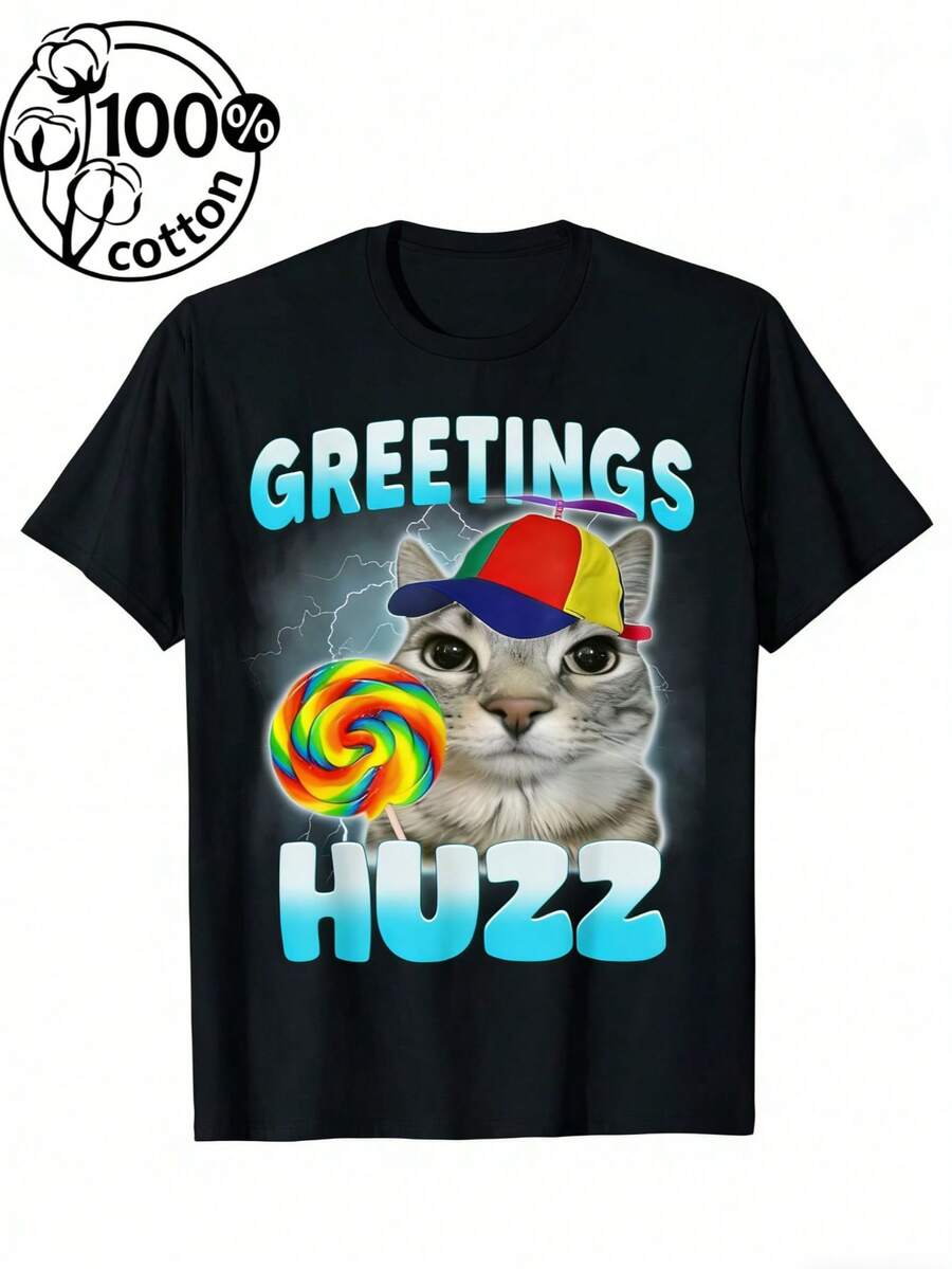 Funny Cat Alpha Short Sleeve T - Vintage Fashion Ideas 리뷰 및 가격