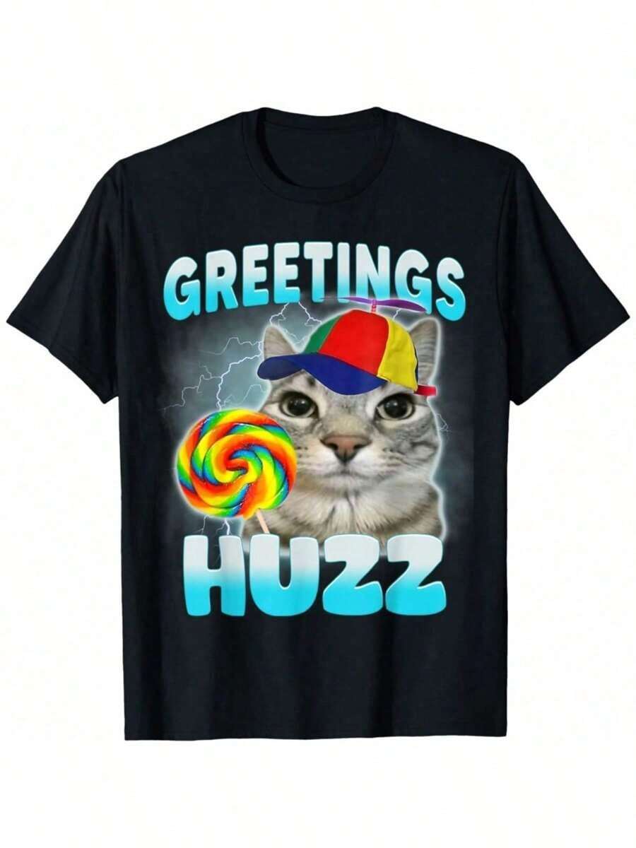 Funny Cat Alpha Short Sleeve T - Vintage Fashion Ideas 리뷰 및 가격