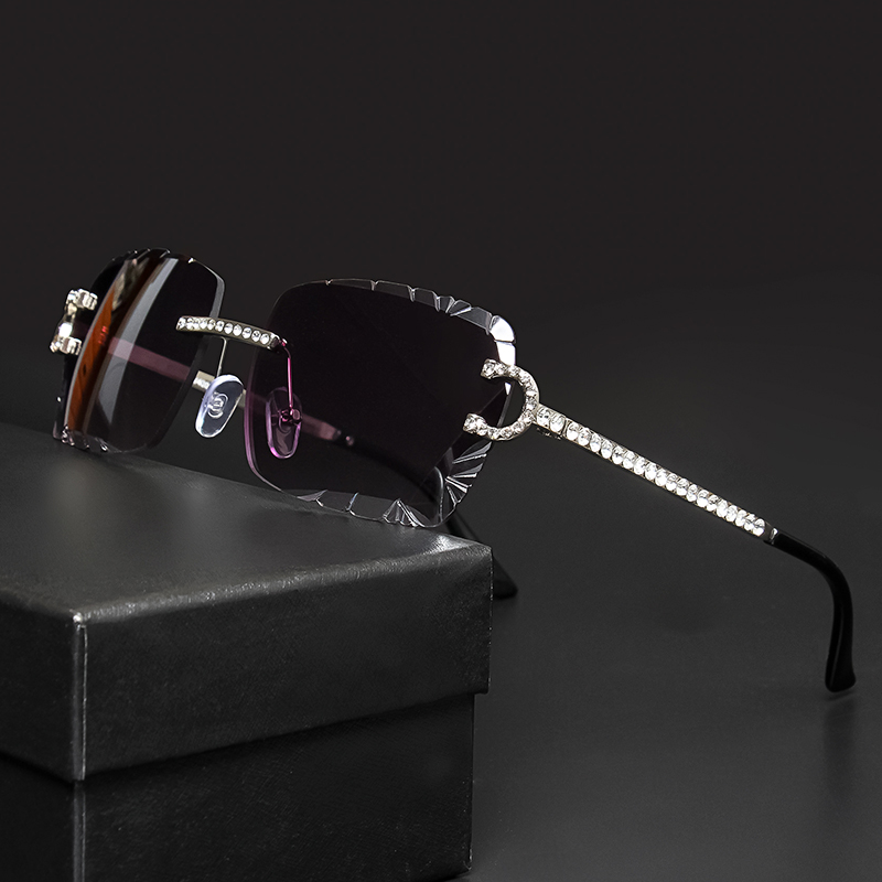 Fashion Rimless Square Sunglas - Vintage Fashion Brands 리뷰 및 가격
