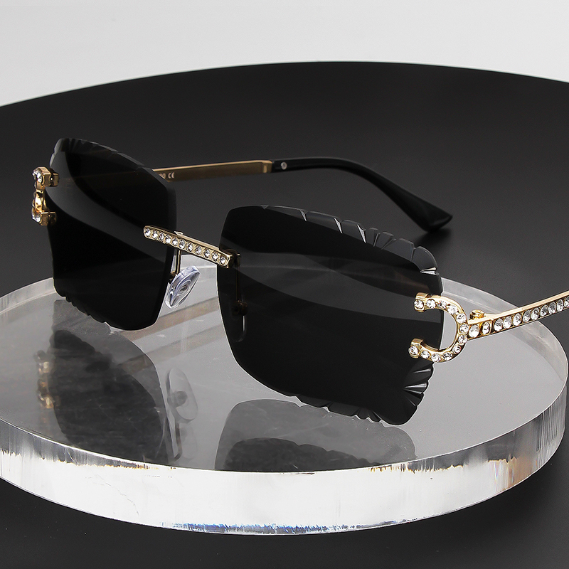 Fashion Rimless Square Sunglas - Vintage Fashion Brands 리뷰 및 가격