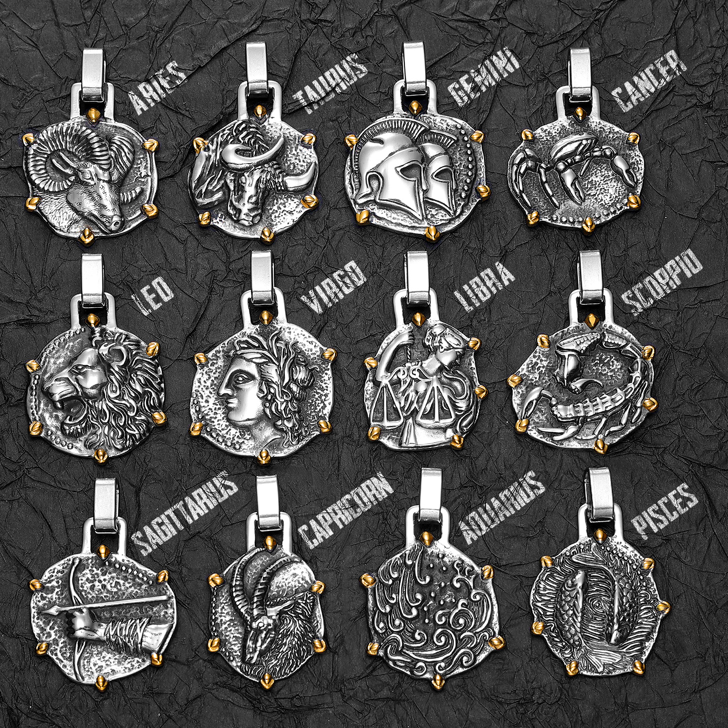 12 Constellation Men Necklaces - Vintage Fashion Newtown 리뷰 및 가격