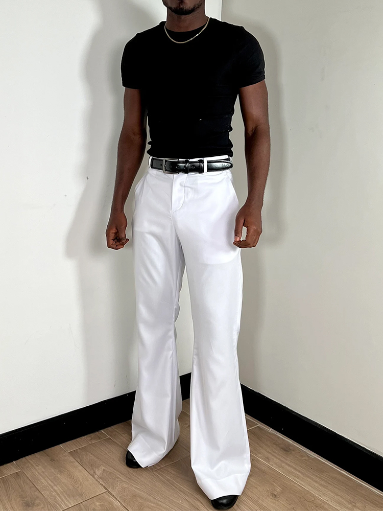 Stylish Bell Bottom Mens Slim  - Wide Leg Trouser 70S 리뷰 및 가격