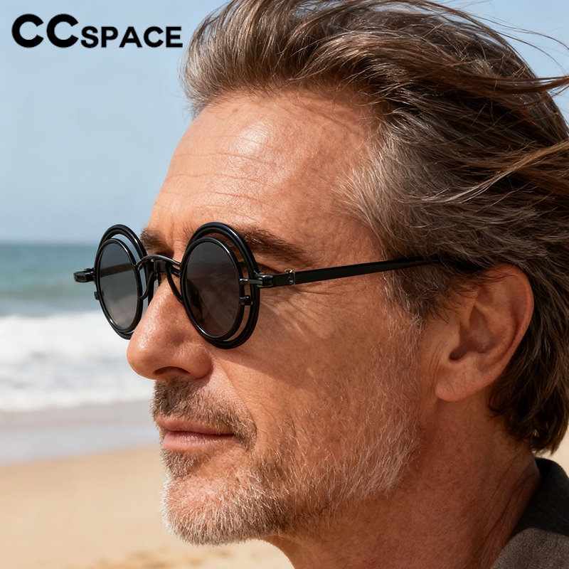 Metal Rotundity Punk Sunglasse - Vintage Fashion Vogue 리뷰 및 가격