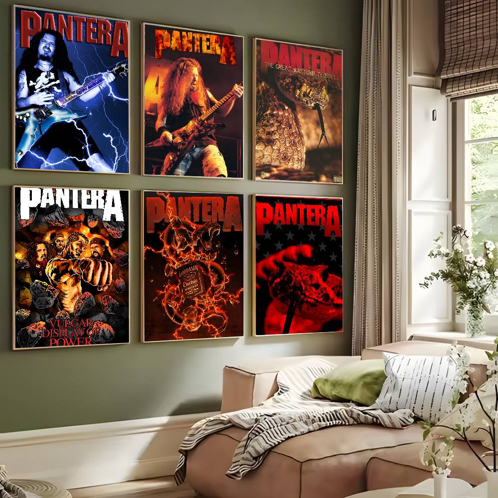 Vintage Music P-Pantera Band F - Vintage Fashion Prints For Wall 리뷰 및 가격
