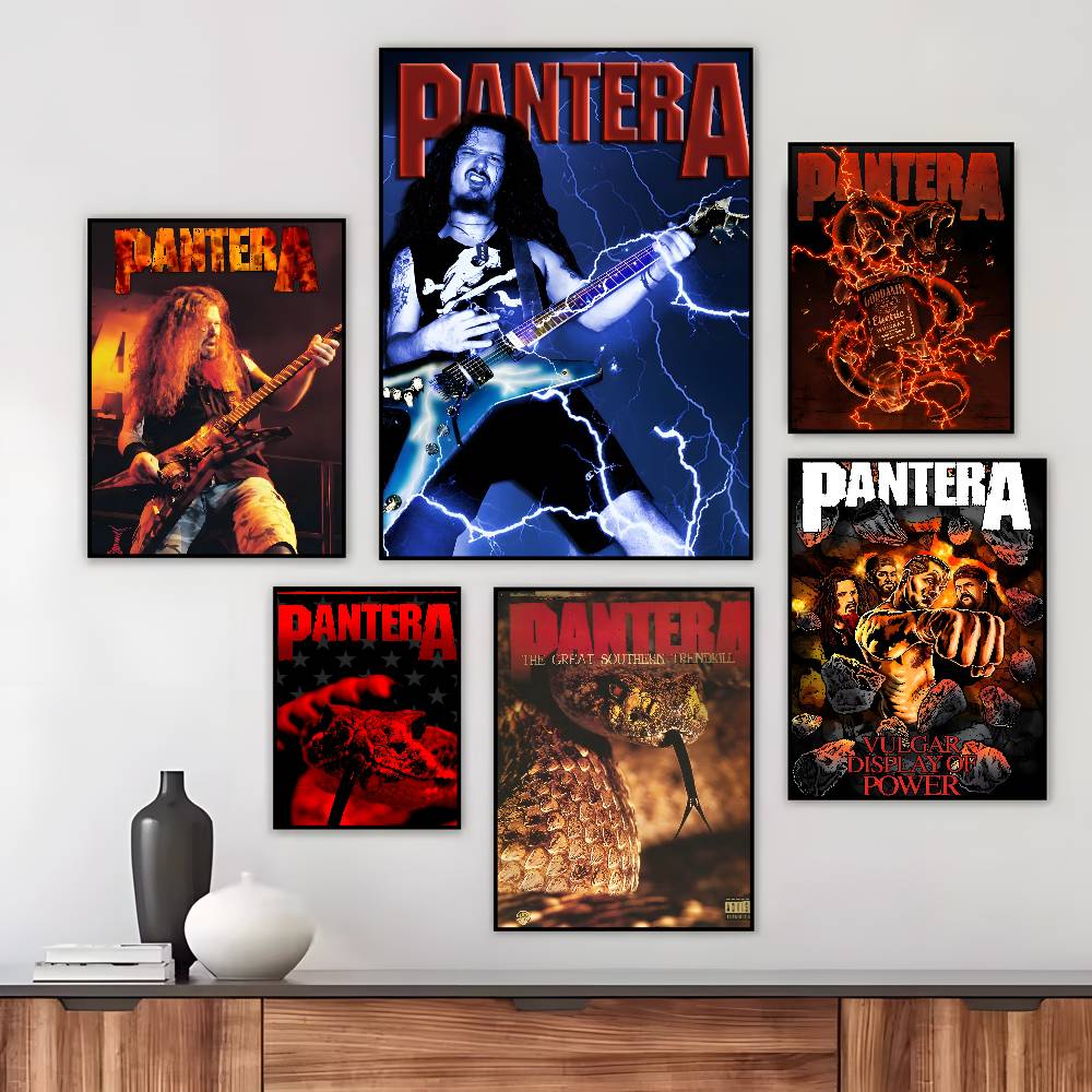 Vintage Music P-Pantera Band F - Vintage Fashion Prints For Wall 리뷰 및 가격