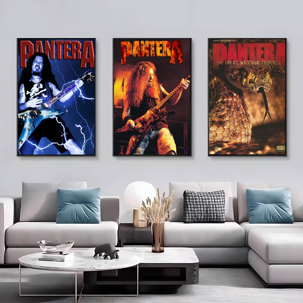 Vintage Music P-Pantera Band F - Vintage Fashion Prints For Wall 리뷰 및 가격