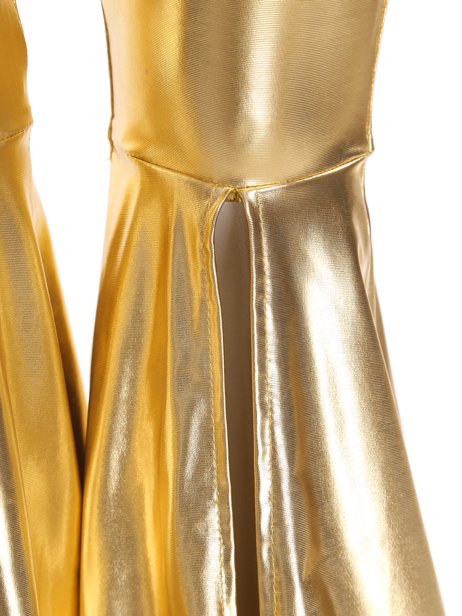 Girls Glossy Metallic Leggings - Wide Leg Trouser 70S 리뷰 및 가격