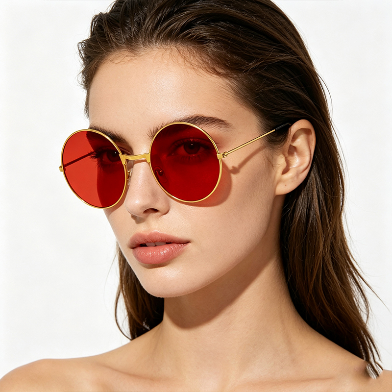 Classic Vintage Round Frame Su - Vintage Fashion Brands 리뷰 및 가격