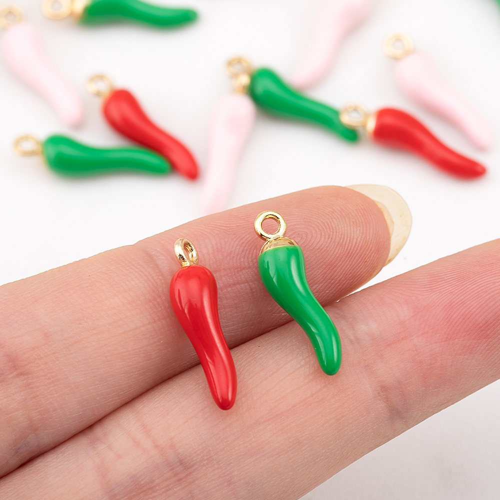 10pcs 5pcs 20pcs Red Hot Chili - Vintage Fashion Earrings 리뷰 및 가격